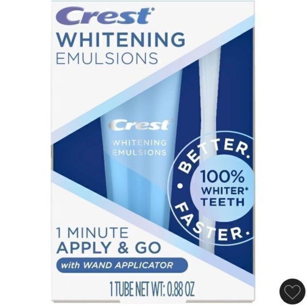 NIB Crest Whitening Emulsions Leave-On Teeth Whitening Treatment EXP 12/22
